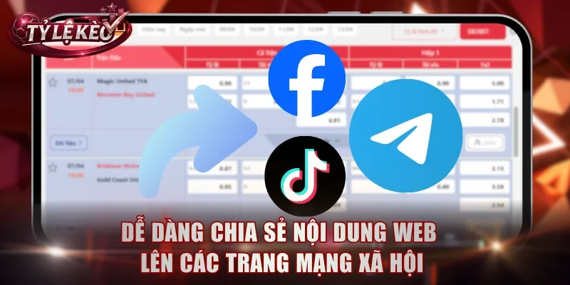 Dễ dàng chia sẻ nội dung web lên các trang mạng xã hội