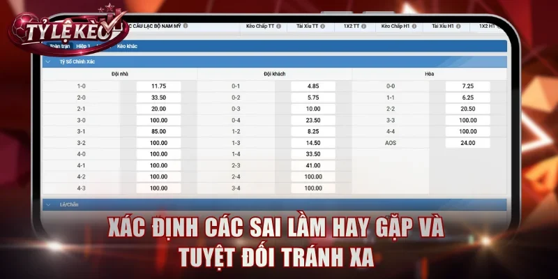 Xác định các sai lầm hay gặp và tuyệt đối tránh xa